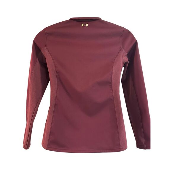 Under Armour Women's Burgundy Fitted Coldgear Infrared Shield Jacket Medium - Picture 2 of 7